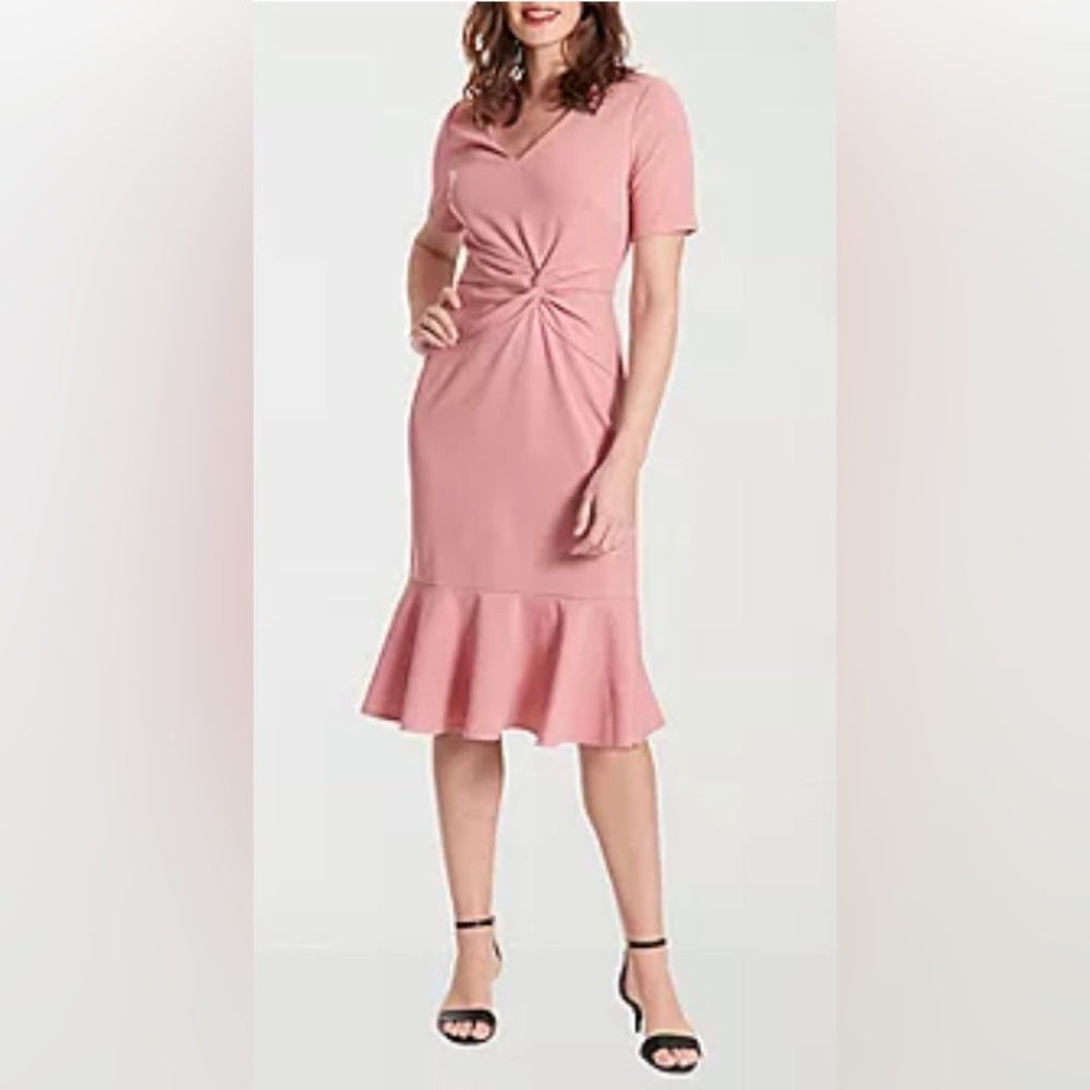 NEW London Style Short Sleeve Fit + Flare Dress‎